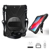 360 Degree Rotation Silicone Protective Cover with Holder & Hand Strap & Long Strap & Pencil Slot, For iPad Mini 5, For iPad Pro 10.5