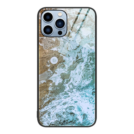 Marble Pattern Glass Protective Phone Case, For iPhone 13 Pro Max, For iPhone 13 Pro, For iPhone 13