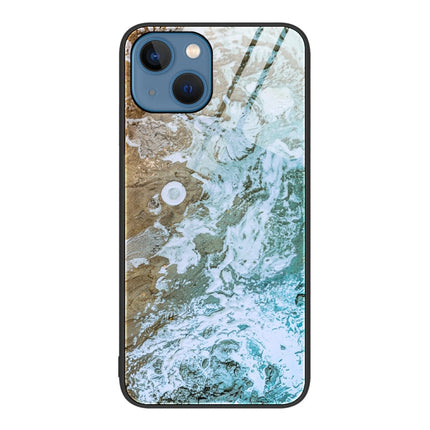 Marble Pattern Glass Protective Phone Case, For iPhone 14, For iPhone 1XR, For iPhone XS Max