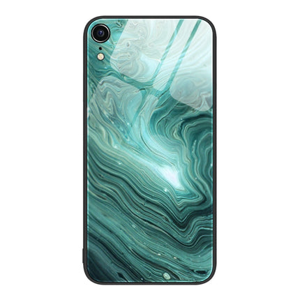 Marble Pattern Glass Protective Phone Case, For iPhone 14, For iPhone 1XR, For iPhone XS Max