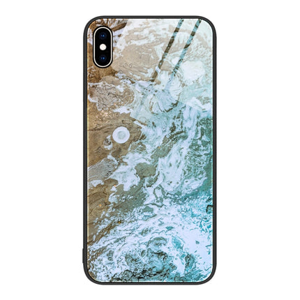 Marble Pattern Glass Protective Phone Case, For iPhone 14, For iPhone 1XR, For iPhone XS Max