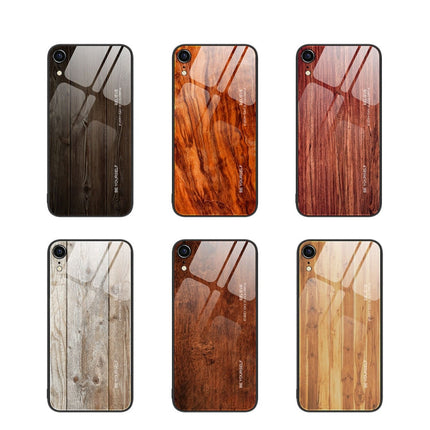 Wood Grain Glass Protective Case, For iPhone XR, For iPhone XS Max, For iPhone 11 Pro, For iPhone 14 Pro Max
