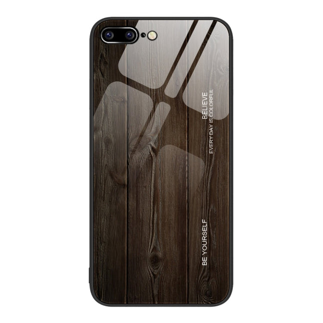 Wood Grain Glass Protective Case, For iPhone 7 Plus, For iPhone 11, For iPhone 14 Plus, For iPhone 14 Pro
