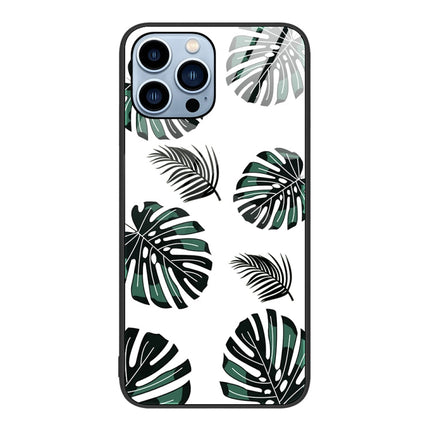 Colorful Painted Glass Phone Case, For iPhone 14 Pro Max