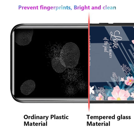 Colorful Painted Glass Phone Case, For iPhone 14 Pro Max