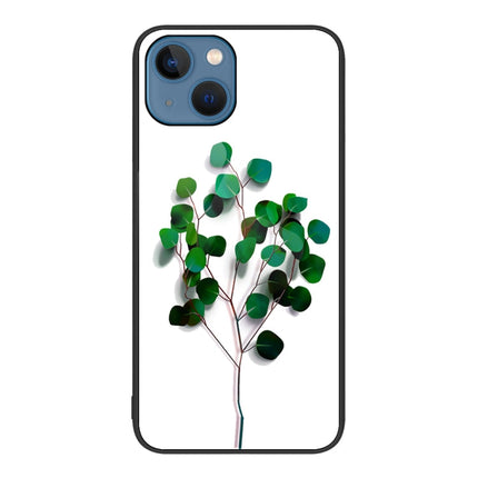 Colorful Painted Glass Phone Case, For iPhone 14 Plus