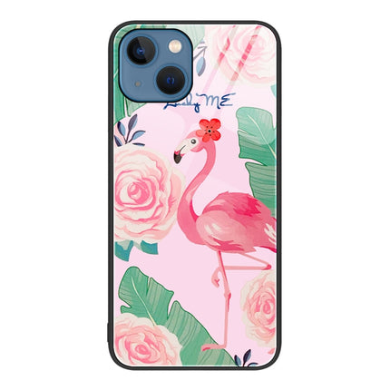 Colorful Painted Glass Phone Case, For iPhone 14 Plus