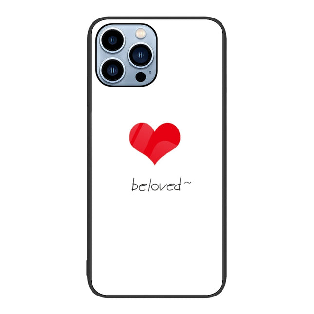 Colorful Painted Glass Phone Case, For iPhone 13 Pro Max