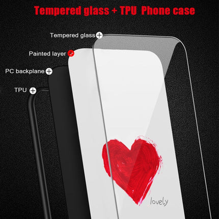 Colorful Painted Glass Phone Case, For iPhone 13