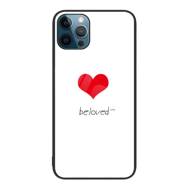 Colorful Painted Glass Phone Case, For iPhone 12 Pro Max