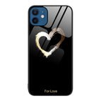 For iPhone 12 / 12 Pro / Black Love