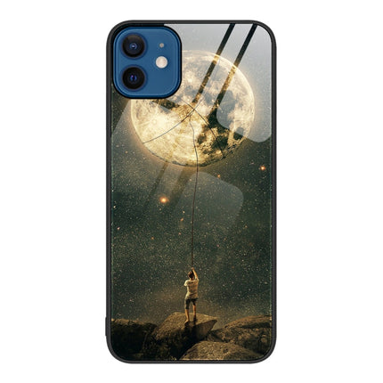 Colorful Painted Glass Phone Case, For iPhone 12 / 12 Pro