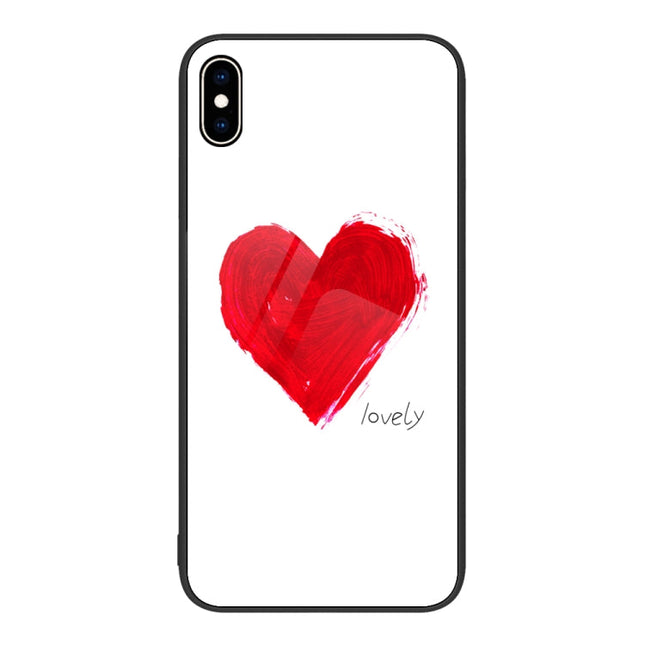 Colorful Painted Glass Phone Case, For iPhone XS Max