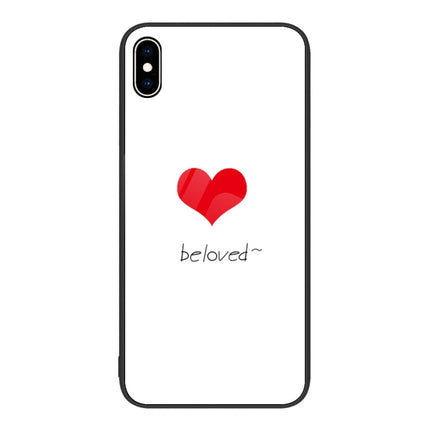 Colorful Painted Glass Phone Case, For iPhone XS Max