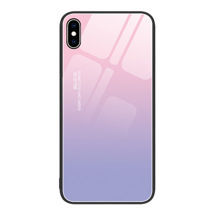 Colorful Painted Glass Phone Case, For iPhone XS Max