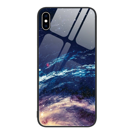 Colorful Painted Glass Phone Case, For iPhone XS Max