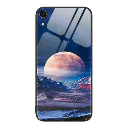 Colorful Painted Glass Phone Case, For iPhone XR