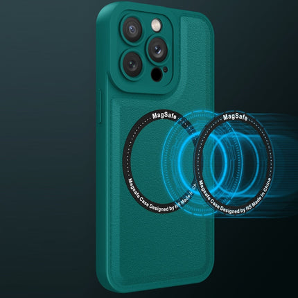 Magsafe Magnetic Plain Leather Phone Case, For iPhone 11 Pro