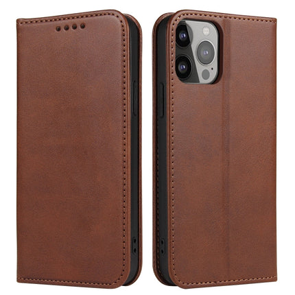 Calf Texture Magnetic Flip Leather Phone Case, For iPhone 14, For iPhone 14 Plus, For iPhone 14 Pro, For iPhone 14 Pro Max