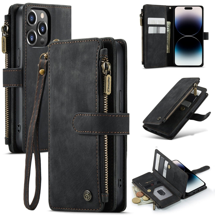 CaseMe C30 Multifunctional Phone Leather Case, For iPhone 14, For iPhone 14 Plus, For iPhone 14 Pro, For iPhone 14 Pro Max