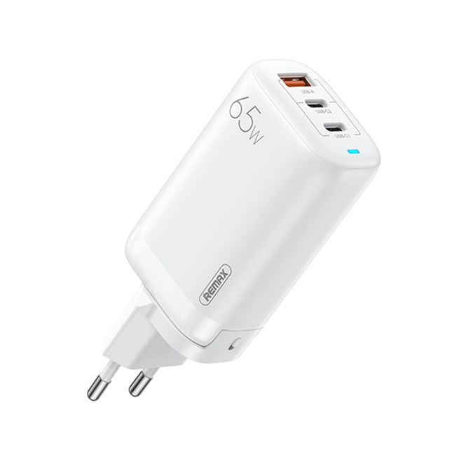 REMAX RP-U55 Territory Series 65W USB+Dual USB-C / Type-C Interface Fast Charger, EU Plug, UK Plug, CN Plug