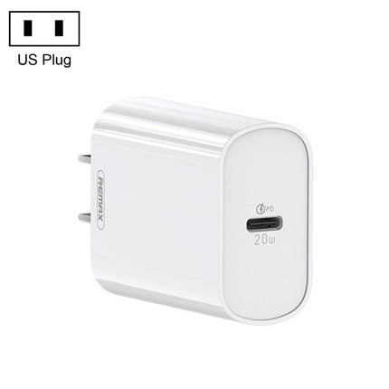 REMAX RP-U70 Jane Series 20W USB-C/Type-C PD Fast Charger, CN Plug, UK Plug, US Plug