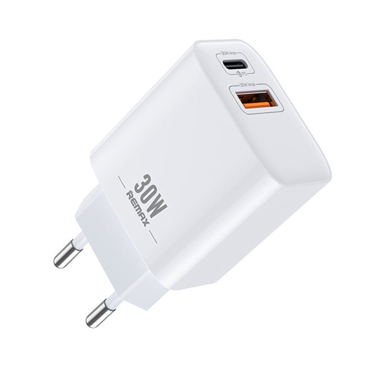 REMAX RP-U82 30W USB+USB-C/Type-C Dual Interface Fast Charger, CN Plug, EU Plug, UK Plug, US Plug