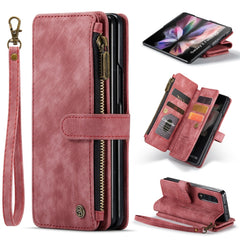 CaseMe C30 Multifunctional Card Slots Zipper Phone Leather Phone Case, For Samsung Galaxy Z Fold6 5G, For Samsung Galaxy Z Fold5, For Samsung Galaxy Z Fold4 5G