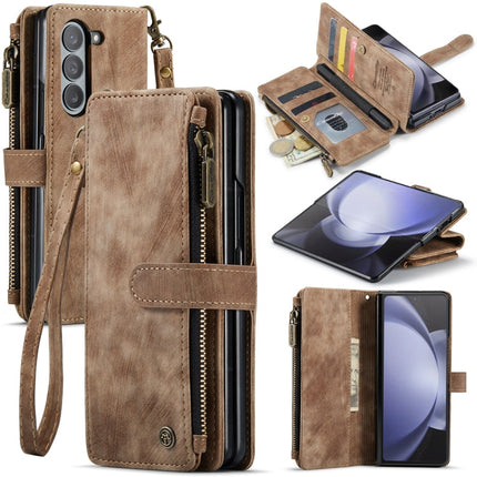 CaseMe C30 Multifunctional Card Slots Zipper Phone Leather Phone Case, For Samsung Galaxy Z Fold6 5G, For Samsung Galaxy Z Fold5, For Samsung Galaxy Z Fold4 5G
