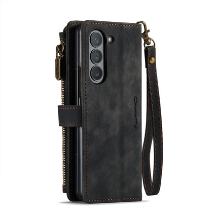CaseMe C30 Multifunctional Card Slots Zipper Phone Leather Phone Case, For Samsung Galaxy Z Fold6 5G, For Samsung Galaxy Z Fold5, For Samsung Galaxy Z Fold4 5G