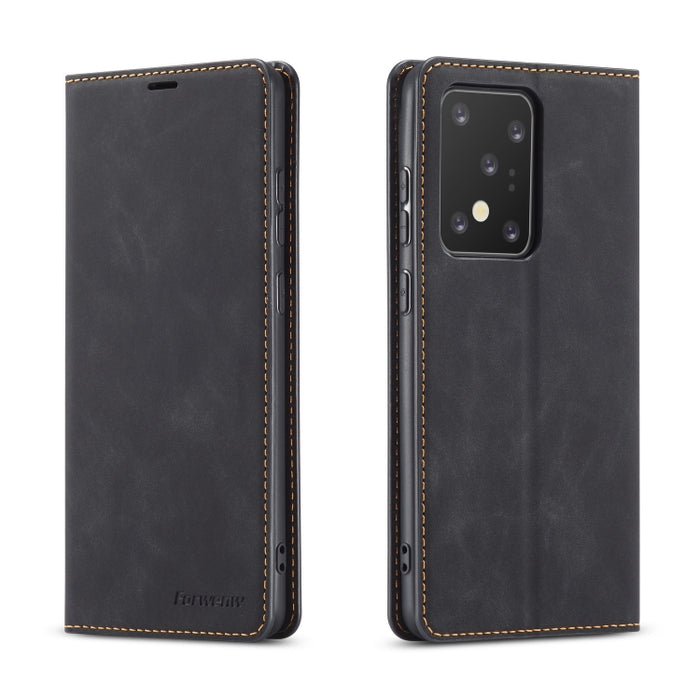 Forwenw Dream Series Oil Edge Strong Magnetism Horizontal Flip Leather Case with Holder & Card Slots & Wallet & Photo Frame, For Galaxy S20 Ultra