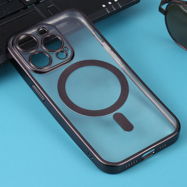 MagSafe Electroplating Straight TPU Phone Case, For iPhone 13 Pro Max, For iPhone 12