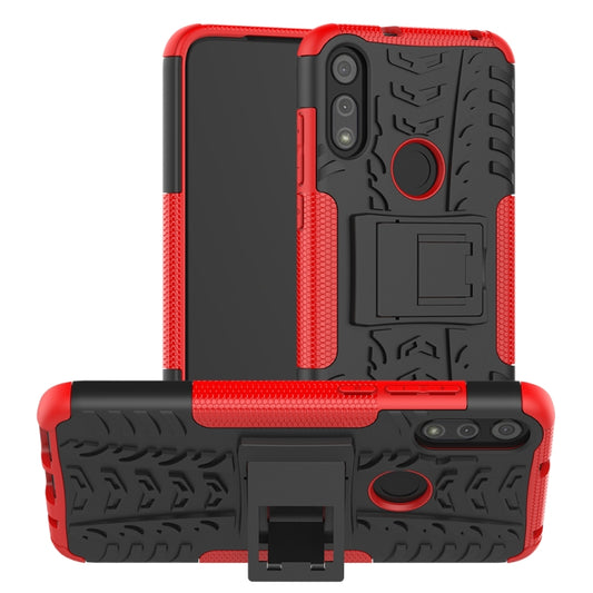 Tire Texture Shockproof TPU+PC Protective Case with Holder, For Motorola Moto E (2020), For Sony Xperia 1 II, For Huawei P40 Lite, For Huawei Y7P