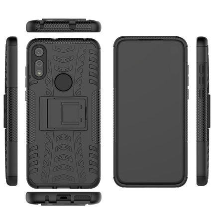 Tire Texture Shockproof TPU+PC Protective Case with Holder
