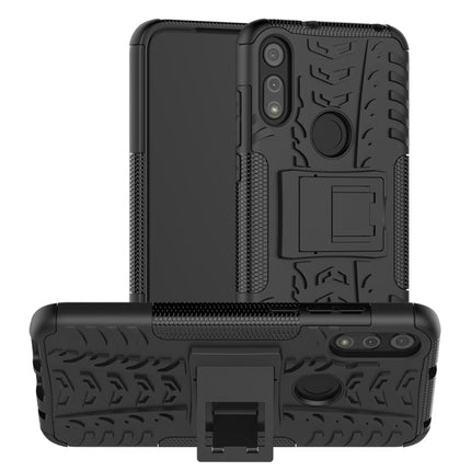 Tire Texture Shockproof TPU+PC Protective Case with Holder