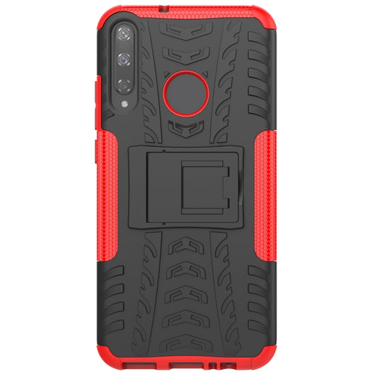 Tire Texture Shockproof TPU+PC Protective Case with Holder, For Huawei Honor Play 3, For LG V60 ThinQ, For Nokia 2.3, For Galaxy A70e