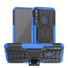 Tire Texture Shockproof TPU+PC Protective Case with Holder, For Huawei Honor Play 3, For LG V60 ThinQ, For Nokia 2.3, For Galaxy A70e