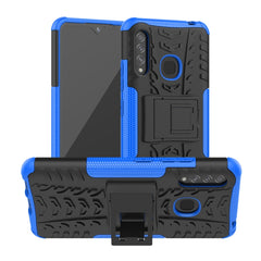 Tire Texture Shockproof TPU+PC Protective Case with Holder, For Huawei Honor Play 3, For LG V60 ThinQ, For Nokia 2.3, For Galaxy A70e