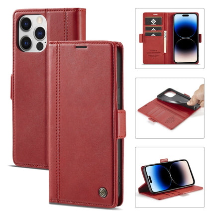 LC.IMEEKE Magnetic Buckle Leather Phone Case with Holder & Card Slots & Wallet, For iPhone 14 Pro Max, For iPhone 14 Pro, For iPhone 14 Plus, For iPhone 14