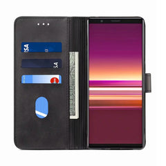 GUSSIM Business Style Horizontal Flip Leather Case with Holder & Card Slots & Wallet, For Sony Xperia 5, For Sony Xperia 8 / Xperia 20