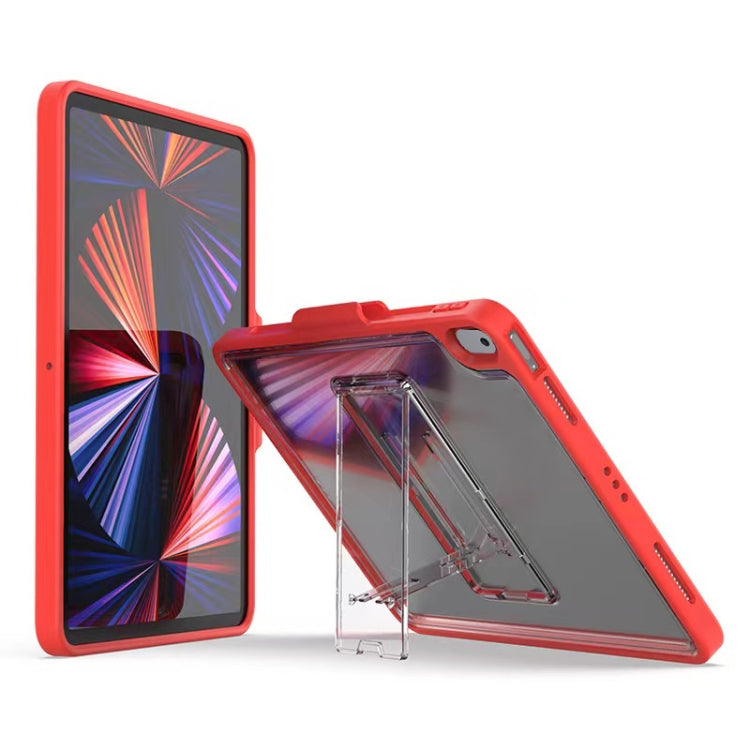 Mutural Transparent Holder Tablet Case, For iPad 10.2 2021 / 2020 / 2019 / 10.5, For iPad Air 2022/ 2020 10.9, For iPad Pro 11 / 2021 / 2020 / 2018