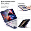 Mutural Transparent Holder Tablet Case, For iPad 10.2 2021 / 2020 / 2019 / 10.5, For iPad Air 2022/ 2020 10.9, For iPad Pro 11 / 2021 / 2020 / 2018