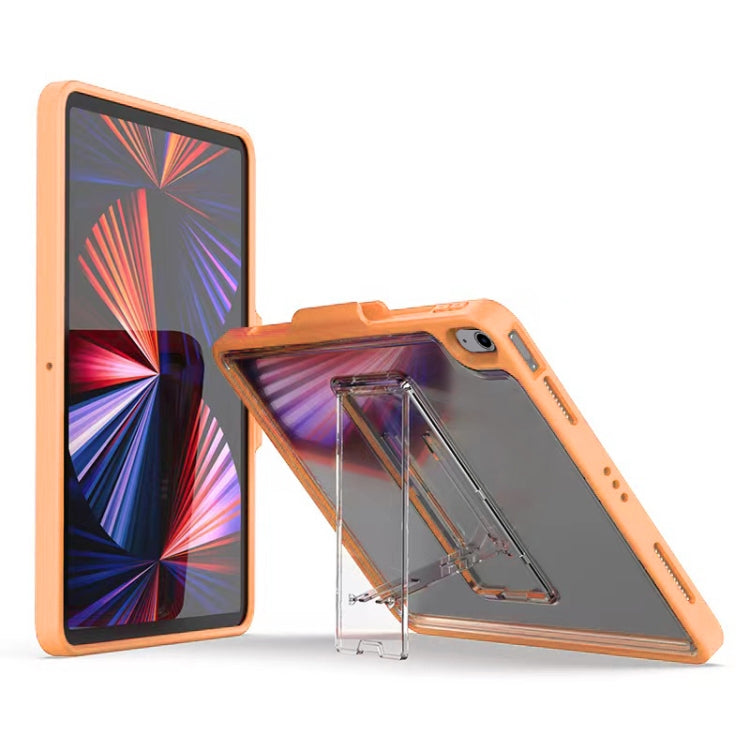 Mutural Transparent Holder Tablet Case, For iPad 10.2 2021 / 2020 / 2019 / 10.5, For iPad Air 2022/ 2020 10.9, For iPad Pro 11 / 2021 / 2020 / 2018