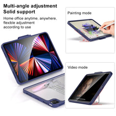 Mutural Transparent Holder Tablet Case, For iPad Air 2022/ 2020 10.9, For iPad Pro 11 / 2021 / 2020 / 2018, For iPad 10.2 2021 / 2020 / 2019 / 10.5