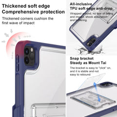 Mutural Transparent Holder Tablet Case, For iPad Air 2022/ 2020 10.9, For iPad Pro 11 / 2021 / 2020 / 2018, For iPad 10.2 2021 / 2020 / 2019 / 10.5