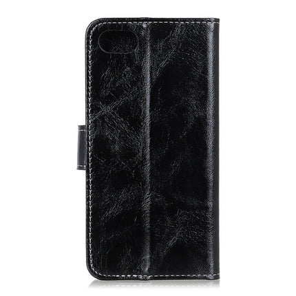 Vintage Crazy Horse PU + + Left and Right Leather Case with Photo Frame & Bracket & Front and Back Buckle, For iPhone SE 2022 / SE 2020