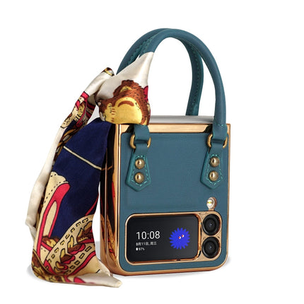 GKK Handbag Design Leather + PC Phone Case, For Samsung Galaxy Z Flip3 5G