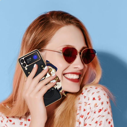 GKK Handbag Design Leather + PC Phone Case, For Samsung Galaxy Z Flip3 5G