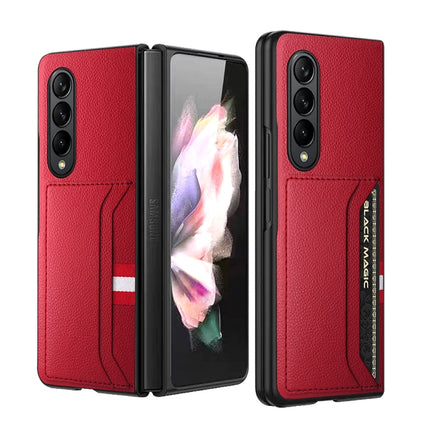 GKK Litchi Texture Card Slot Phone Case, For Samsung Galaxy Z Fold4 5G