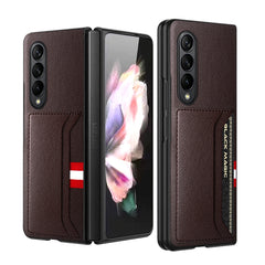 GKK Litchi Texture Card Slot Phone Case, For Samsung Galaxy Z Flip4 5G, For Samsung Galaxy Z Fold4 5G